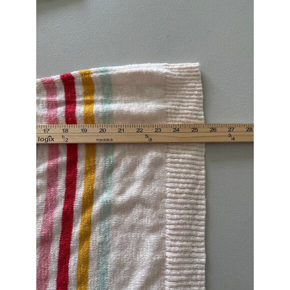 Talbots Women's Size Medium Striped Boat Neck Knit Pullover Light Weight Sweater - Picture 6 of 10